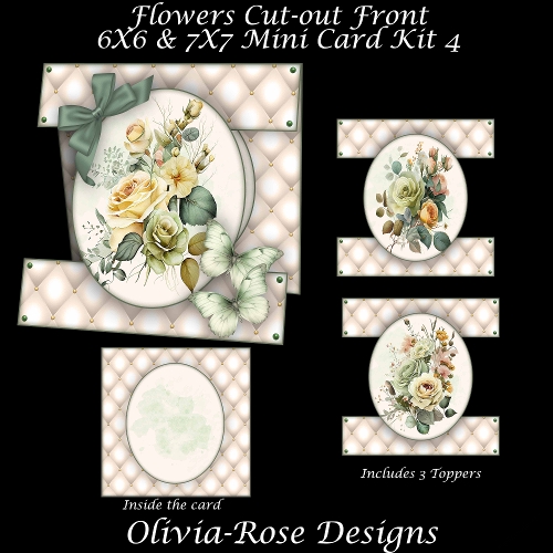 Flowers Cut-out Front Card Mini Kit 4