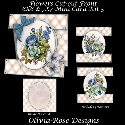 Flowers Cut-out Front Card Mini Kit 5