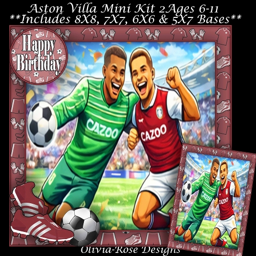 Aston Villa Mini Kit 2  Ages 6-11 included