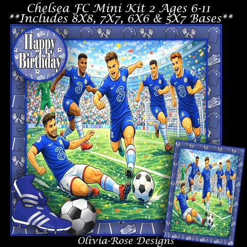 Chelsea FC Mini Kit 2  Ages 6-11 included