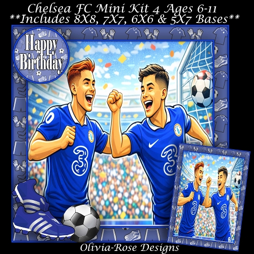 Chelsea FC Mini Kit 4 Ages 6-11 included