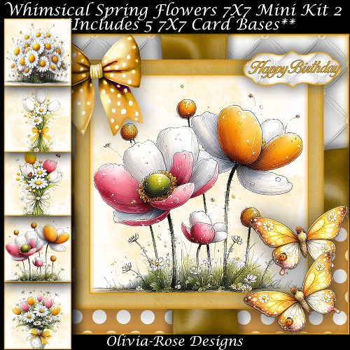 cup1429845_104105 - Whimsical Spring Flowers Mini Kit 2 7X7