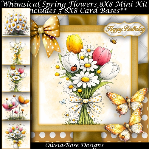 cup1429910_104105 - Whimsical Spring Flowers Mini Kit 2 8X8