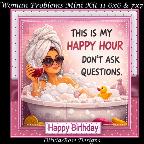 cup1432257_104105 - Woman Problems Mini Kit 11 **Includes 6x6 & 7x7 Card Bases** 
