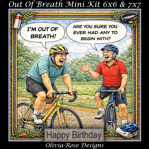 cup1433421_104105 - Out Of Breath Mini Kit  **Includes 6x6 & 7x7 Card Bases** 