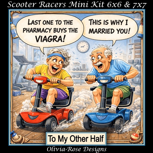 cup1433451_104105 - Scooter Racers Mini Kit  **Includes 6x6 & 7x7 Card Bases** 