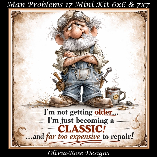 cup1433857_104105 - Man Problems Mini Kit 17 **Includes 6x6 & 7x7 Card Bases**