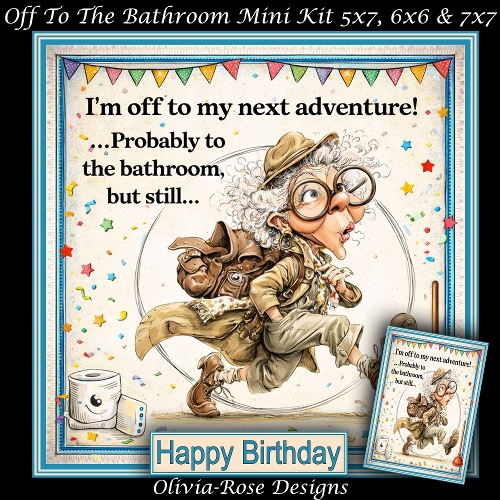 Off To The Bathroom  Mini Kit