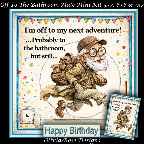 Off To The Bathroom Male Mini Kit