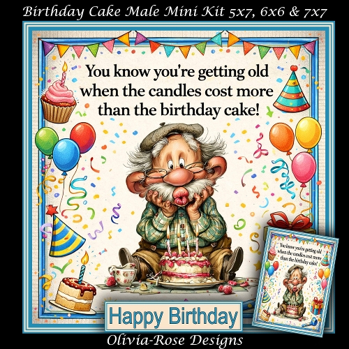 Birthday Cake Male Mini Kit