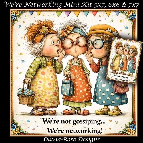 cup1435309_104105 - Were Networking Mini Kit **Includes 5X7, 6x6 & 7x7 Card Bases** 
