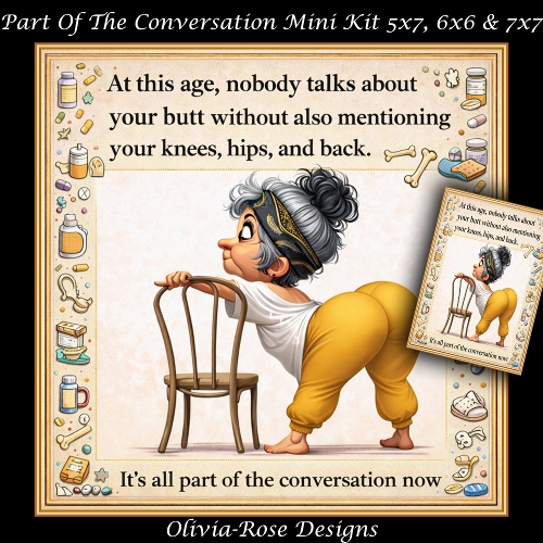 cup1436825_104105 - Part Of The Conversation Mini Kit **Includes 5X7, 6x6 & 7x7 Card Bases** 