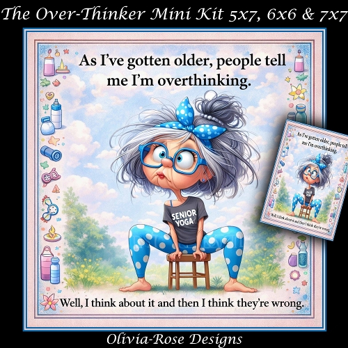 cup1436826_104105 - The Over-Thinker Mini Kit **Includes 5X7, 6x6 & 7x7 Card Bases** 