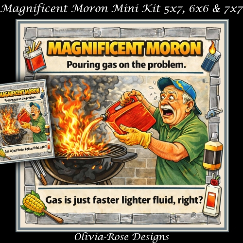 cup1437339_104105 - Magnificent Moron Mini Kit **Includes 5X7, 6x6 & 7x7 Card Bases** 