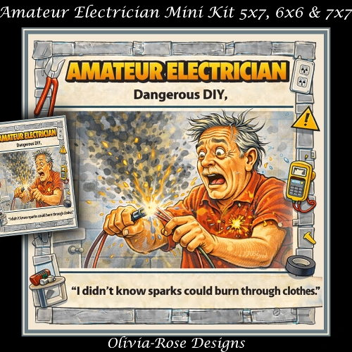 cup1437351_104105 - Amateur Electrician Mini Kit **Includes 5X7, 6x6 & 7x7 Card Bases** 