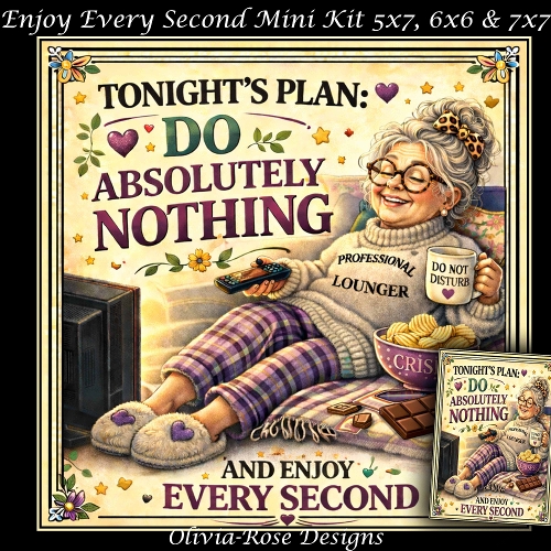 cup1437642_104105 - Enjoy Every Second Mini Kit **Includes 5X7, 6x6 & 7x7 Card Bases** 
