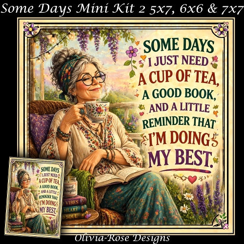 cup1438439_104105 - Some Days Mini Kit 2 **Includes 5X7, 6x6 & 7x7 Card Bases**