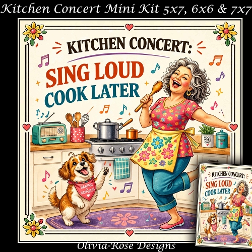 cup1438459_104105 - Kitchen Concert Mini Kit **Includes 5X7, 6x6 & 7x7 Card Bases** 