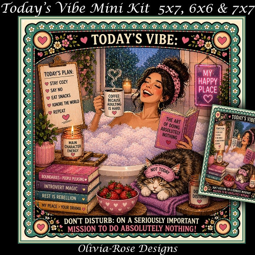 cup1439801_104105 - Todays Vibe Mini Kit  **Includes 5X7, 6x6 & 7x7 Card Bases** 
