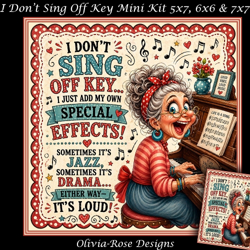 I Dont Sing Off Key Mini Kit  