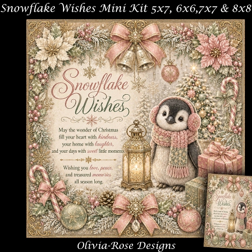 Snowflake Wishes  Mini Kit   