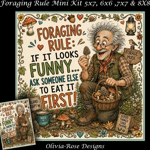 cup1445715_104105 - Foraging Rule Mini Kit **Includes 5X7, 6x6, 7x7 8X8 Card Bases** 