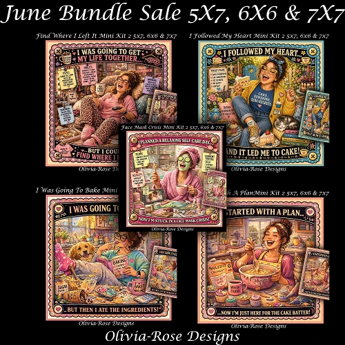 June Bundle Sale  **Includes 5x7, 6x6 & 7x7 Card Bases** 