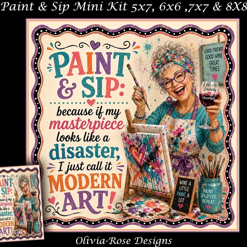 Paint & Sip Mini Kit 