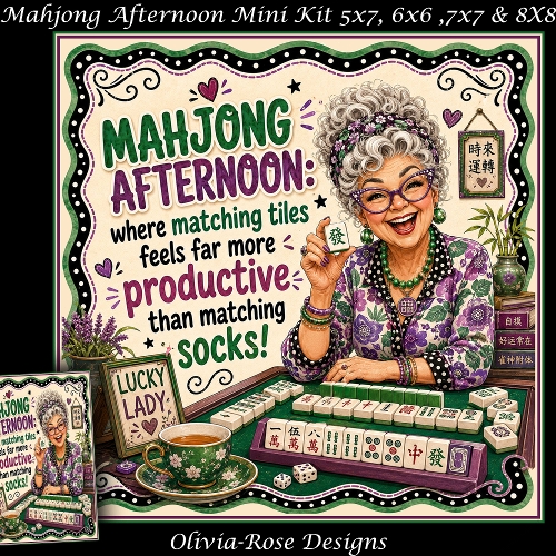 Mahjong Afternoon Mini Kit  