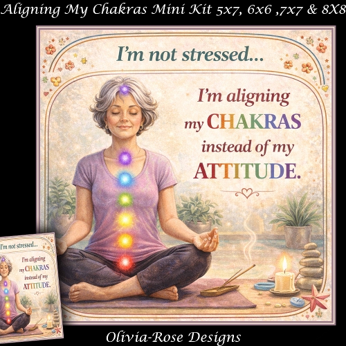cup1447238_104105 - Aligning My Chakras Mini Kit **Includes 5X7, 6x6, 7x7 8X8 Card Bases** 