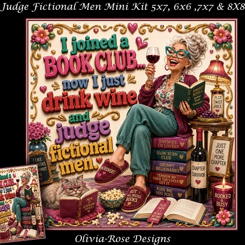 cup1447358_104105 - Judge Fictional Men Mini Kit **Includes 5X7, 6x6, 7x7 8X8 Card Bases** 