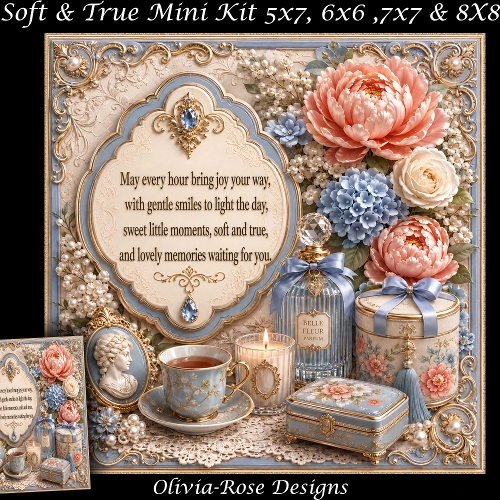 cup1450955_104105 - Soft & True Mini Kit **Includes 5X7, 6x6, 7x7 8X8 Card Bases**   
