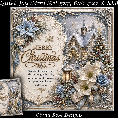 cup1451082_104105 - Quiet Joy Mini Kit **Includes 5X7, 6x6, 7x7 8X8 Card Bases**   