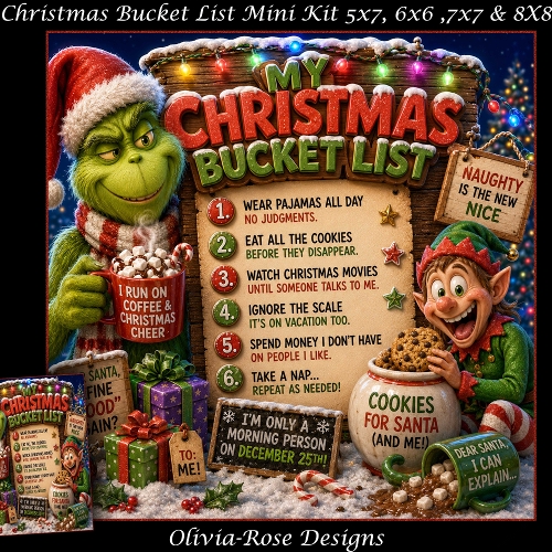 Christmas Bucket List Mini Kit    