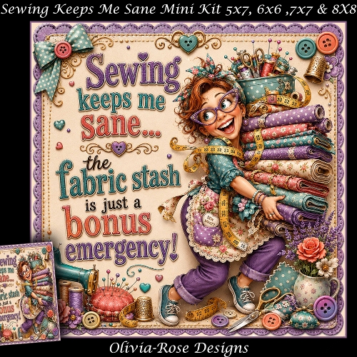 Sewing Keeps Me Sane Mini Kit    