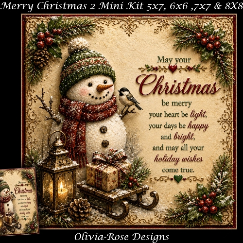 Merry Christmas 2 Mini Kit  