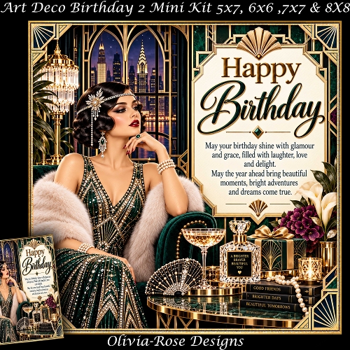 Art Deco Birthday 2 Mini Kit  