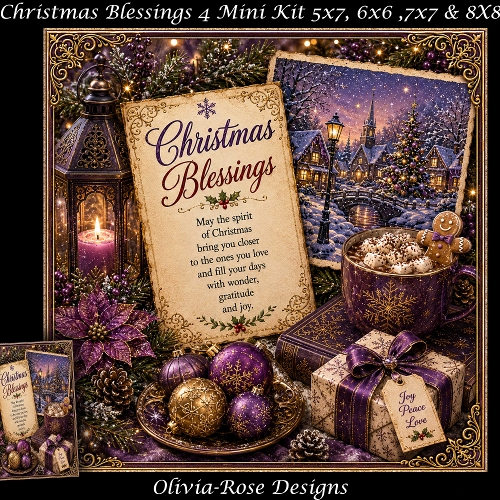 Christmas Blessings 4 Mini Kit  