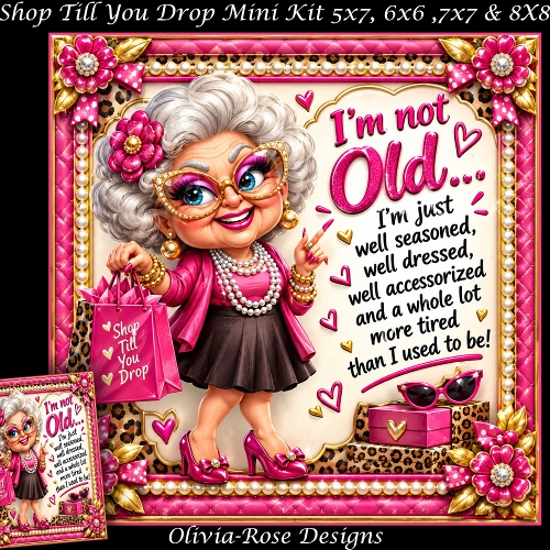 Shop Till You Drop Mini Kit **Includes 5X7, 6x6, 7x7 8X8 Card Bases**   
