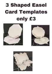 3 shaped easel card templates