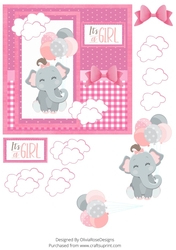 New Baby Girl Elephant With Baloons