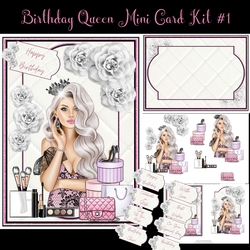 Birthday Queen Mini Card Kit #1