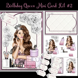Birthday Queen Mini Card Kit #2