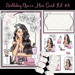 Birthday Queen Mini Card Kit #3