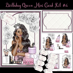 Birthday Queen Mini Card Kit #4