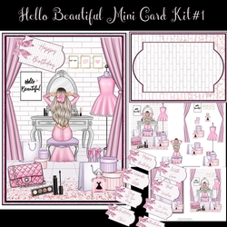 Hello Beautiful Mini Card Kit #1
