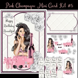 Pink Champagne Mini Card Kit #5
