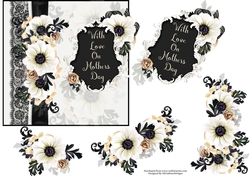 Flowers and Lace  Mothers Day Quick Card #1