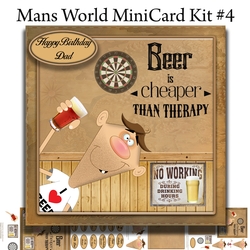 Its A Mans World Mini Card Kit #4