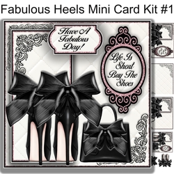Fabulous Heels Mini Card Kit #1